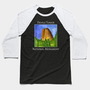 Devils Tower National Monument near Moorcroft Wyoming Baseball T-Shirt